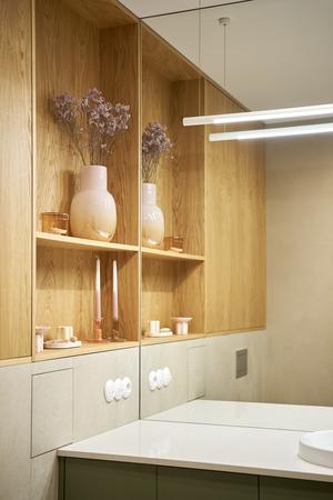 Projekt małej łazienki.